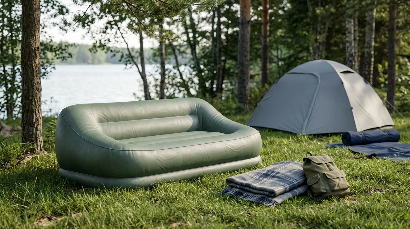 Portable Outdoor Inflatable Air Sofa (660 lb) for 2
